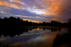 Lake at sunset